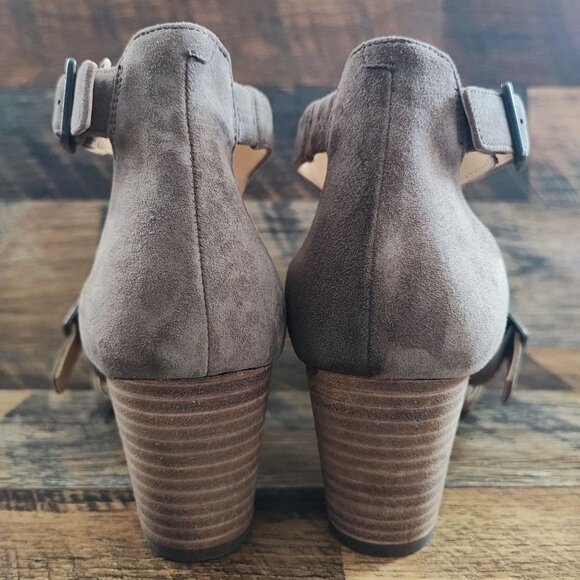 Clarks Women's Artisan Deloria Kay Taupe Sandal Heels Size 9 - Picture 3 of 8